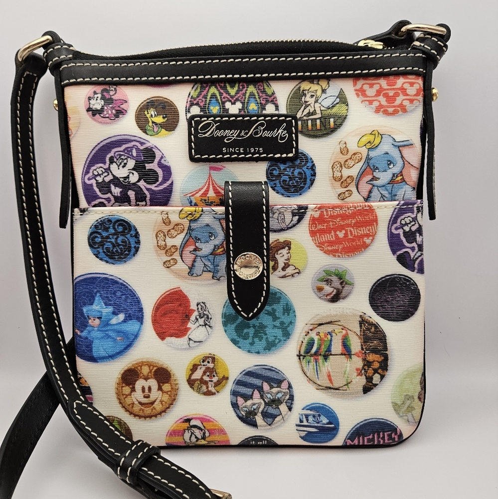 Dooney & Bourke vintage Disney Character Buttons Crossbody Bag